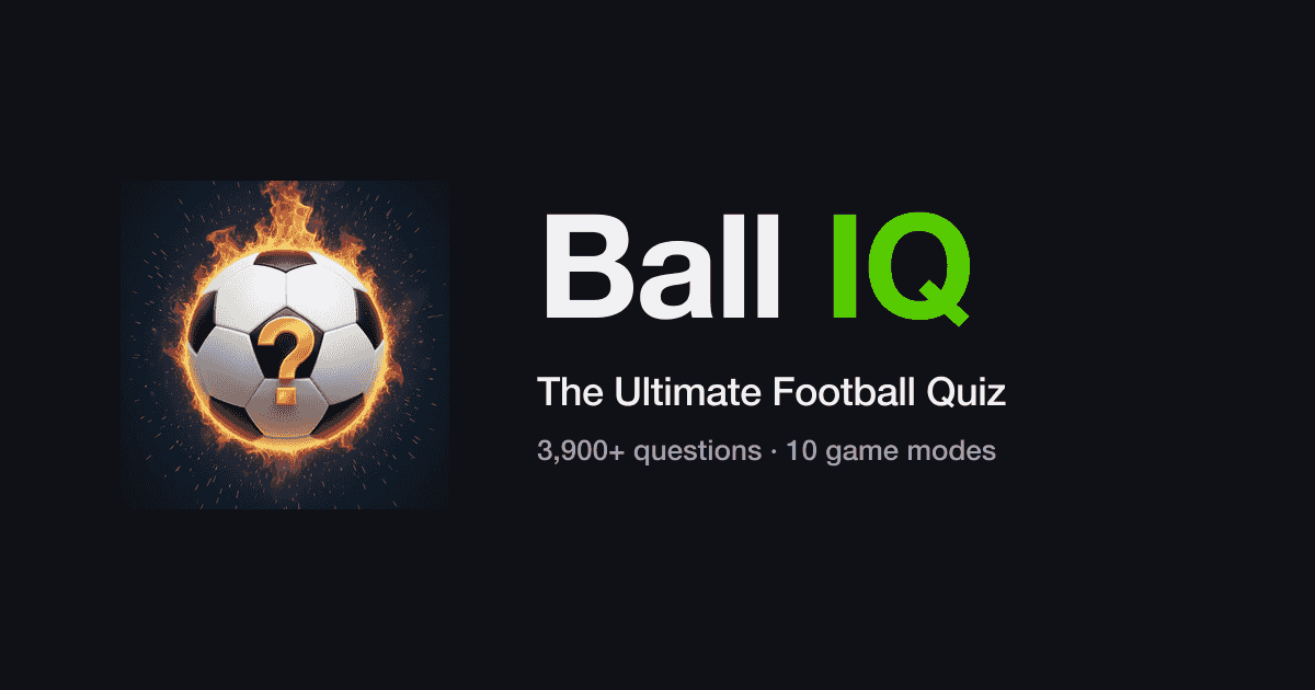 Football Trivia Questions and Answers (Hard) | Ball IQ